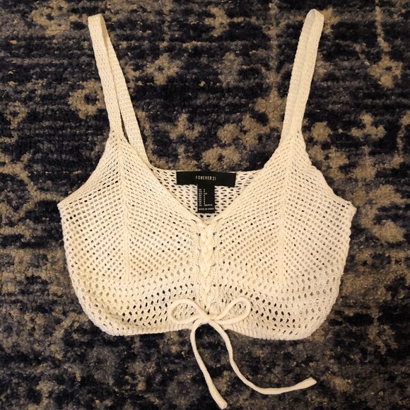 Forever 21 Crochet Bralette Crop Top - Picture 3 of 6